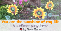 Easy sunflower cake decorations