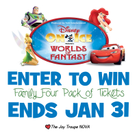 Enter to win four tickets to Disney on Ice Worlds of Fantasy ends 1/31