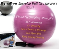 Dyanapro Exercise Ball Giveaway ends 2/16