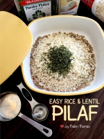 Easy Lentil and Rice Pilaf – microwave OR slow cooker recipe