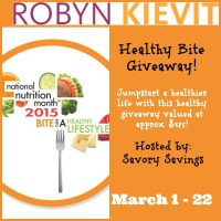 Healthy Bite Giveaway ends 3/22