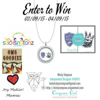 Origami Owl #Giveaway to support SticksNStons ends 4/9